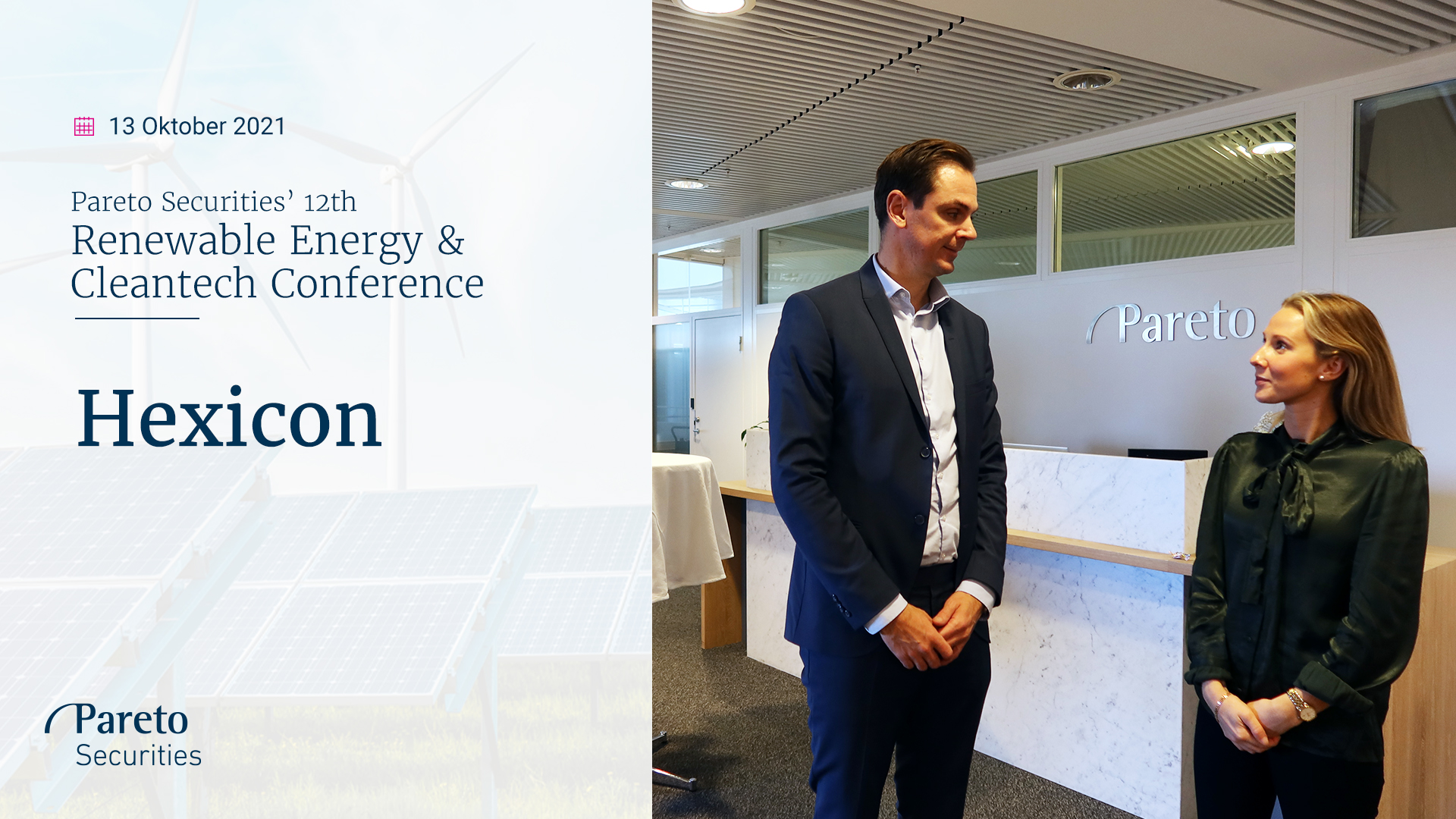 Hexicon / Pareto Securities' Renewable Energy & Cleantech Conference